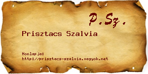 Prisztacs Szalvia névjegykártya